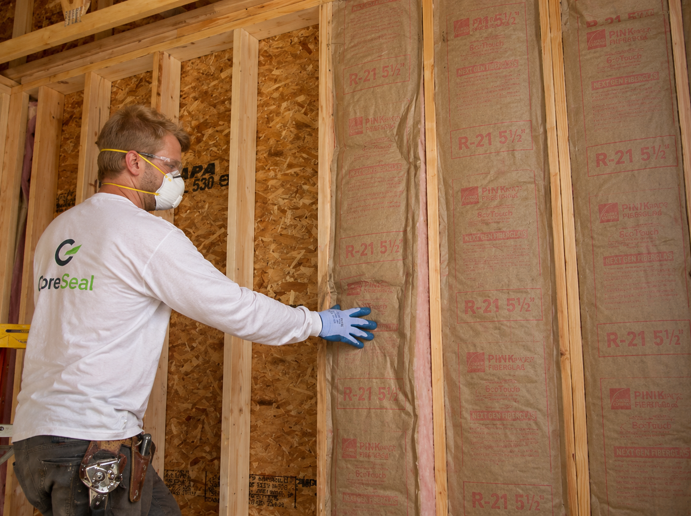 CoreSeal technician installing professional insulation